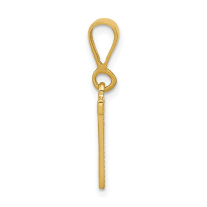 10K Yellow Gold 10Ky Initial N Pendant