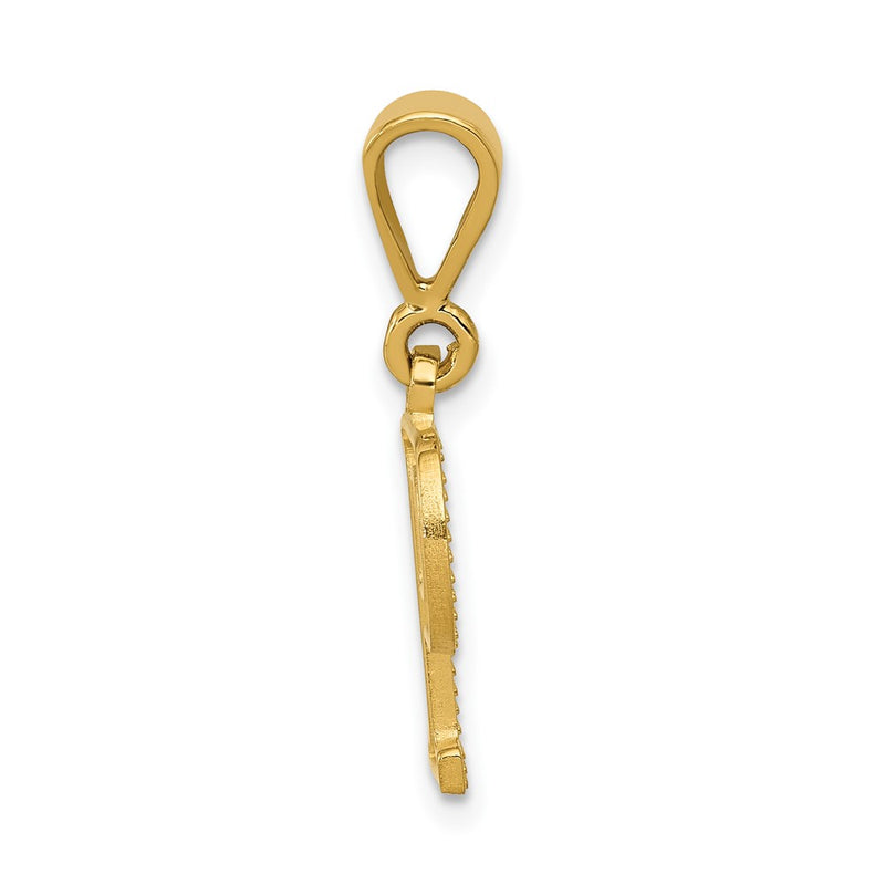 10K Yellow Gold 10Ky Initial P Pendant