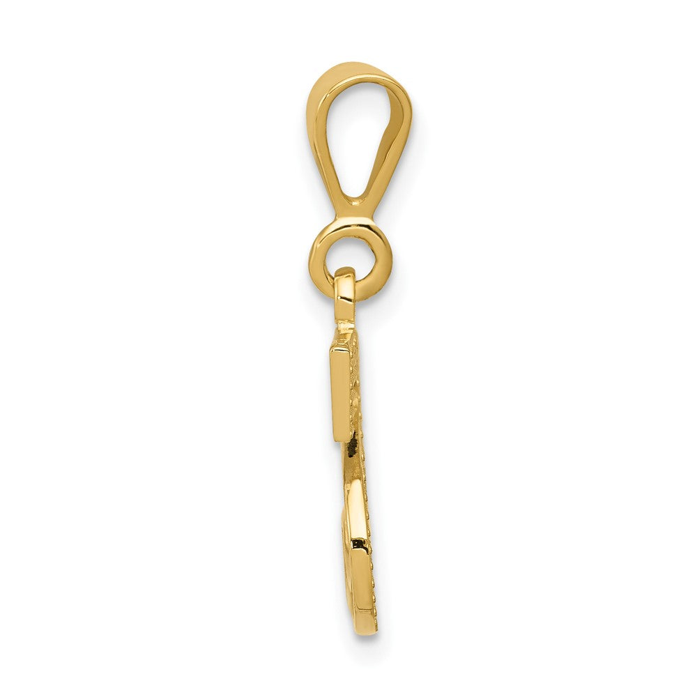 10K Yellow Gold 10Ky Initial S Pendant