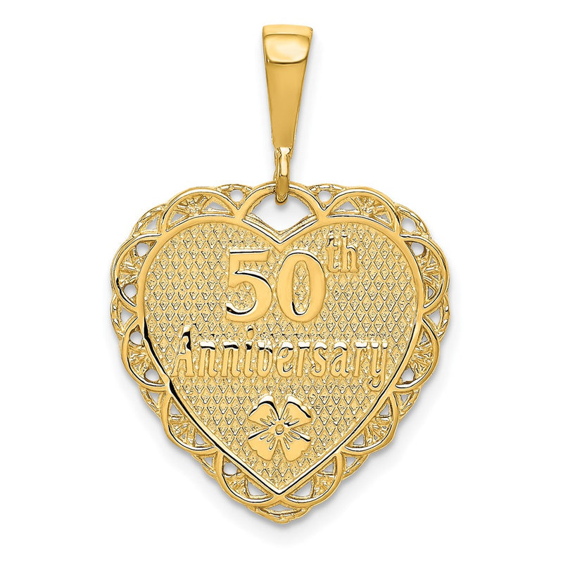 10K Yellow Gold 50Th Anniversary Charm