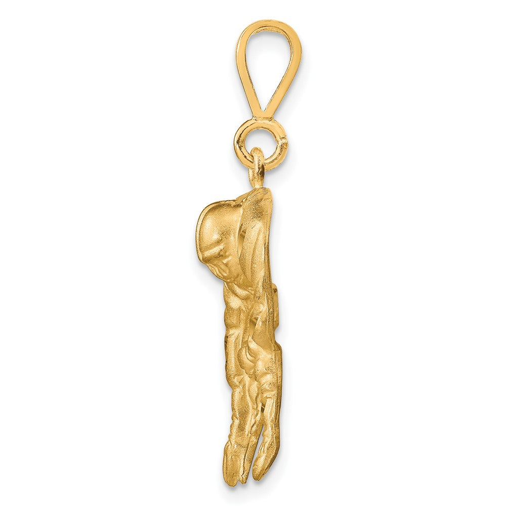 10K Yellow Gold 10K Football Charm