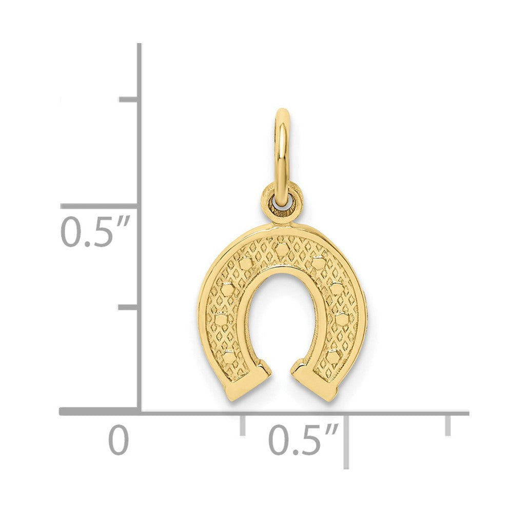10K Yellow Gold Horseshoe Charm