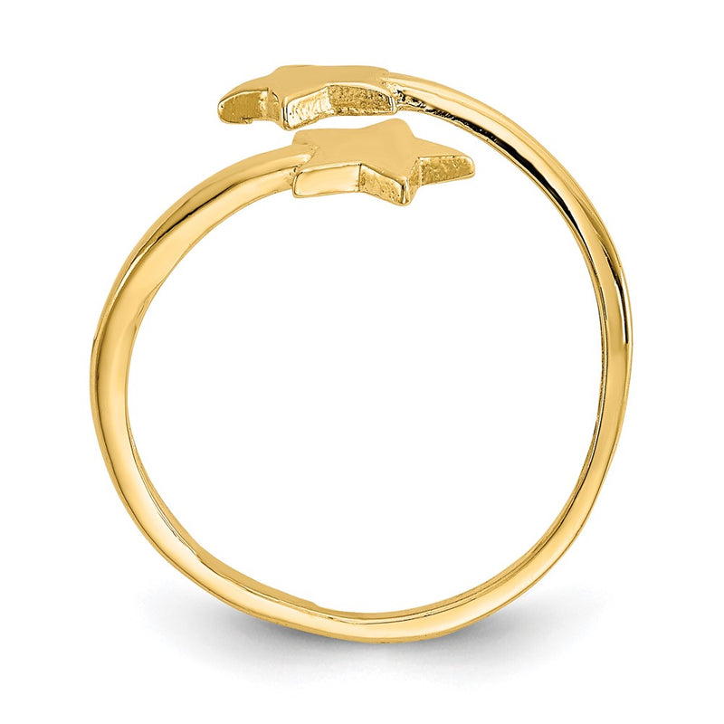 10K Yellow Gold Star Toe Ring