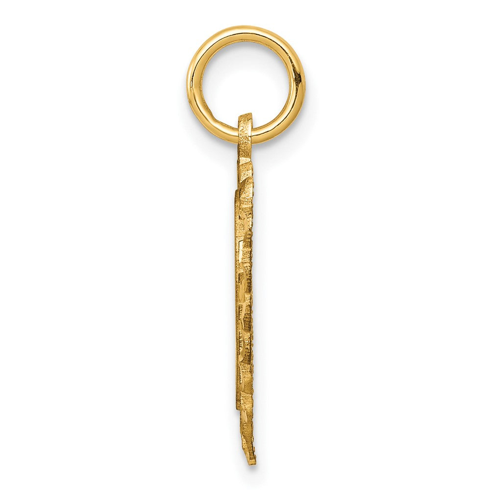 10k Yellow Gold Heart Charm