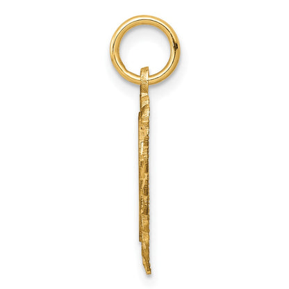 10k Yellow Gold Heart Charm