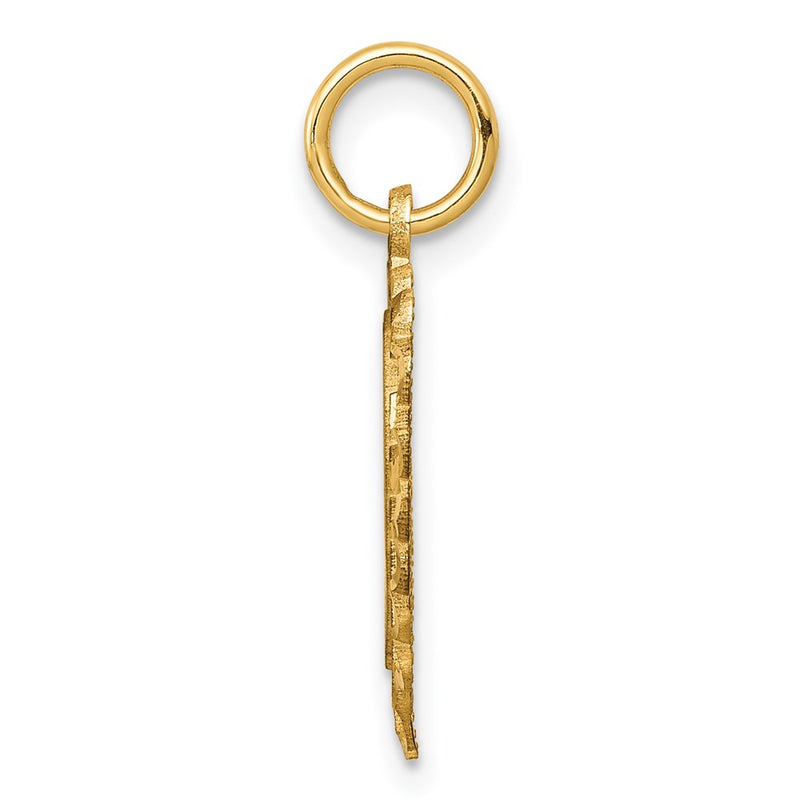 10k Yellow Gold Heart Charm