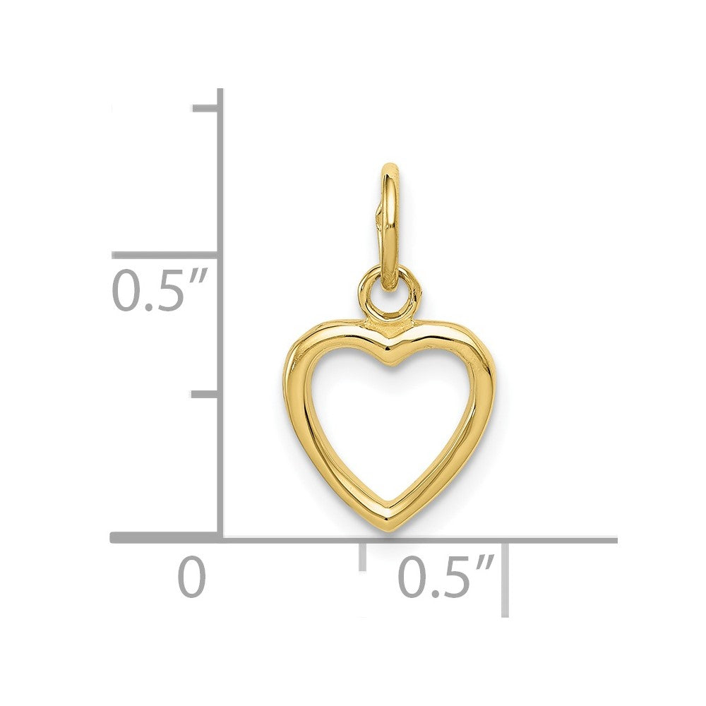 10K Yellow Gold 10K Polished Cut-Out Heart Pendant
