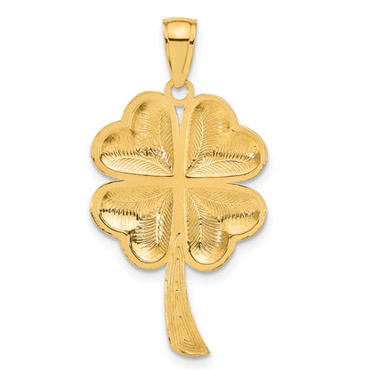 10K Yellow Gold 4-Leaf Clover Pendant