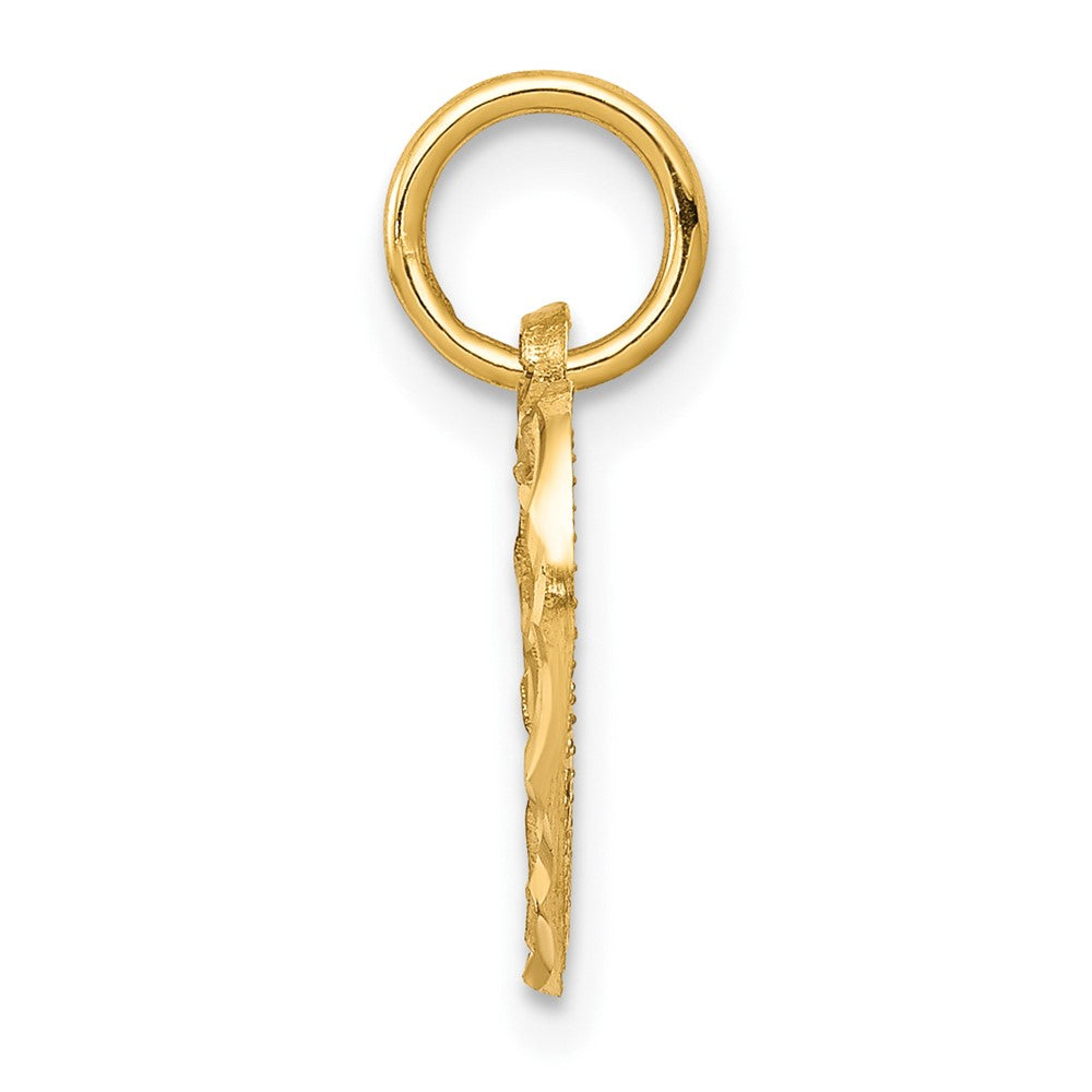10k Yellow Gold Heart Charm
