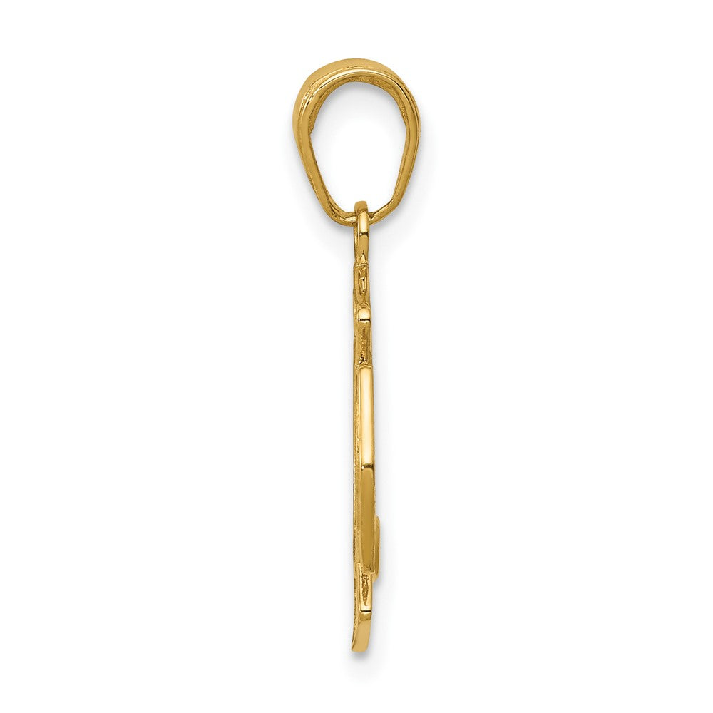 10K Yellow Gold St. Florian Protect Us/Fire Dept. Pendant