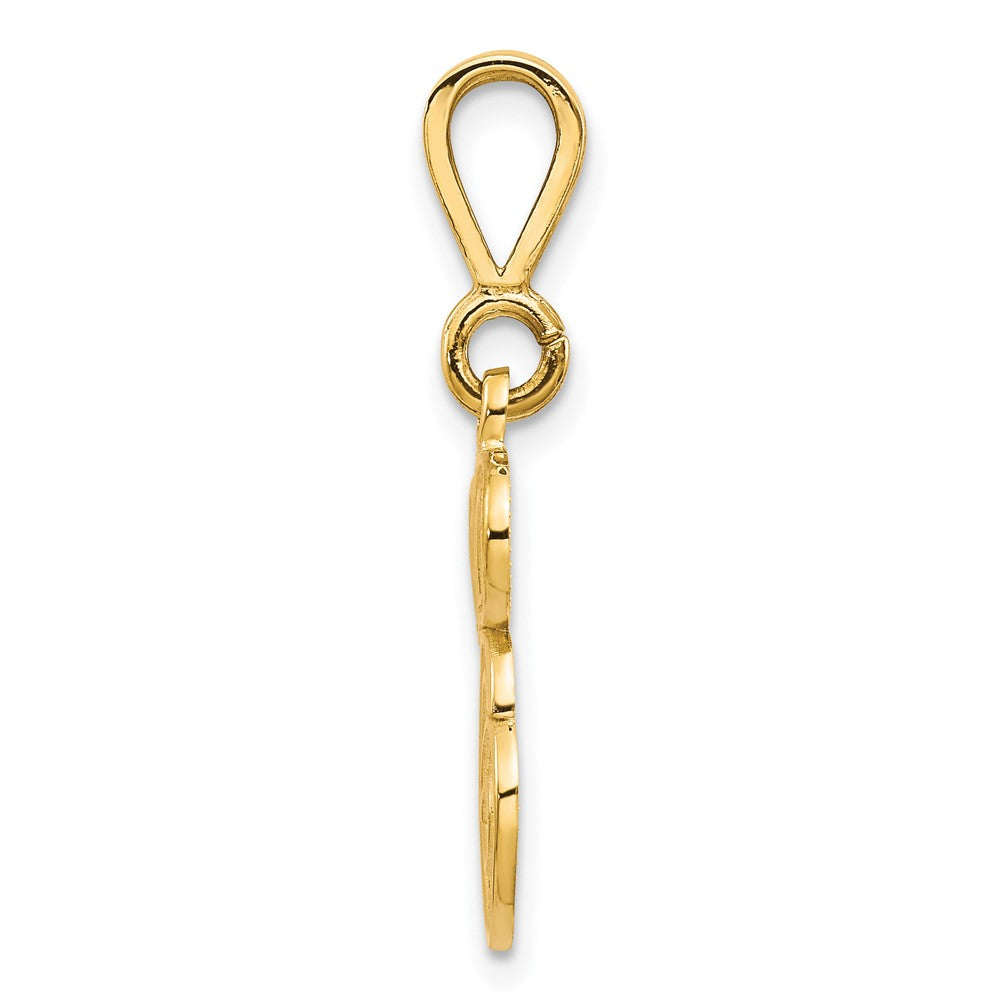 10K Yellow Gold Initial E Pendant
