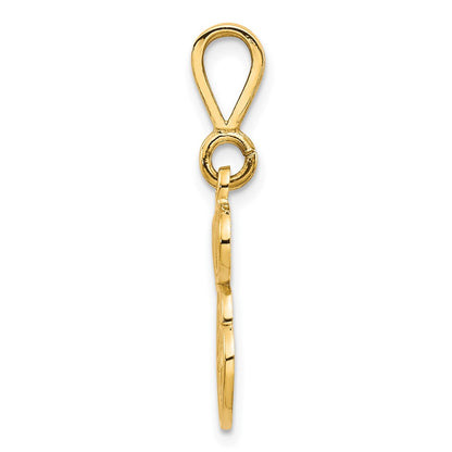 10K Yellow Gold Initial E Pendant