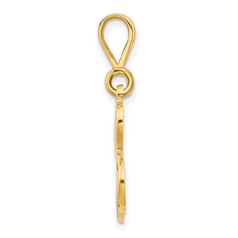 10K Yellow Gold Initial L Pendant