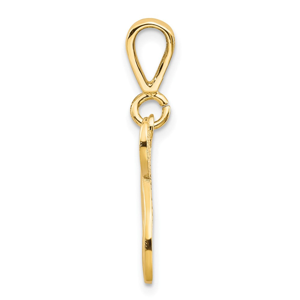 10K Yellow Gold Initial N Pendant