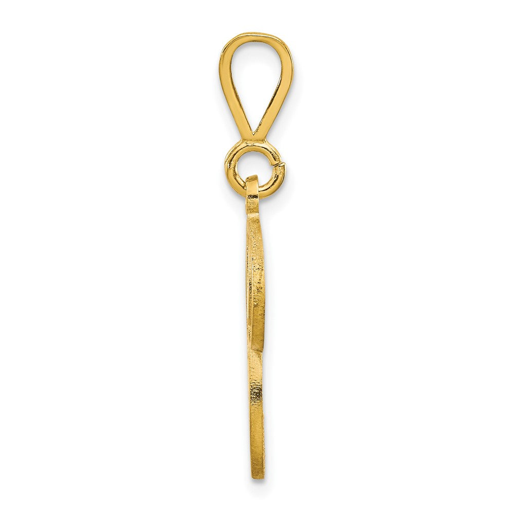 10K Yellow Gold Initial P Pendant
