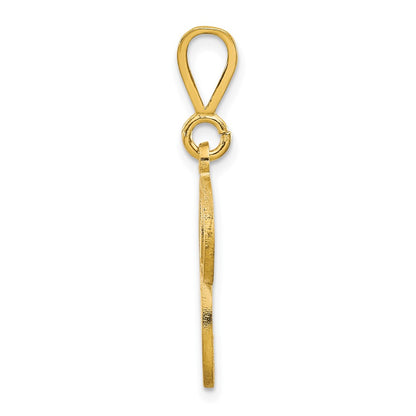 10K Yellow Gold Initial P Pendant