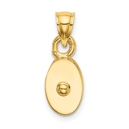 10K Yellow Gold 10K Polished 3-D Moveable Pulley Charm
