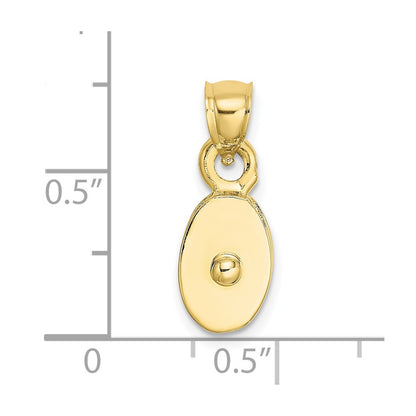 10K Yellow Gold 10K Polished 3-D Moveable Pulley Charm