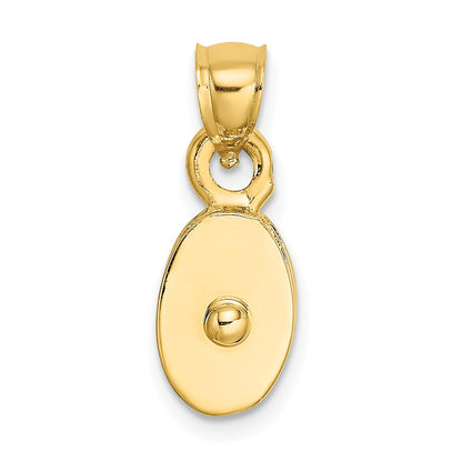 10K Yellow Gold 10K Polished 3-D Moveable Pulley Charm