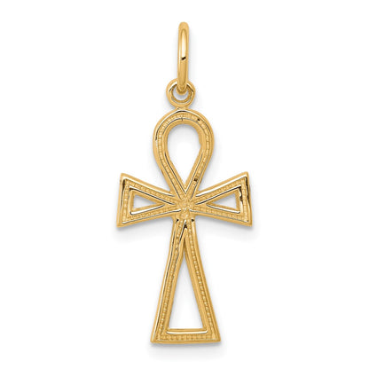 10k Yellow Gold Ankh Cross Charm