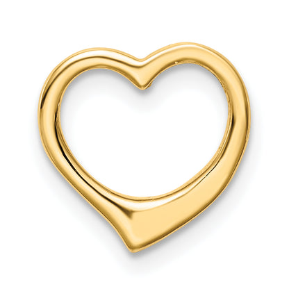 10K Yellow Gold 10K Polished Heart Chain Slide