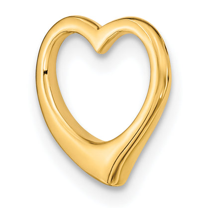 10K Yellow Gold 10K Polished Heart Chain Slide