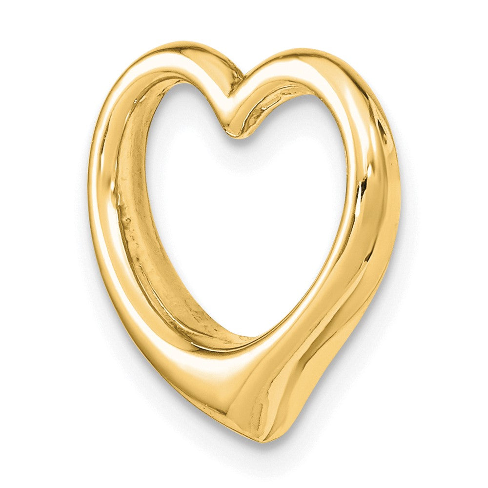 10K Yellow Gold 10K Polished Heart Chain Slide