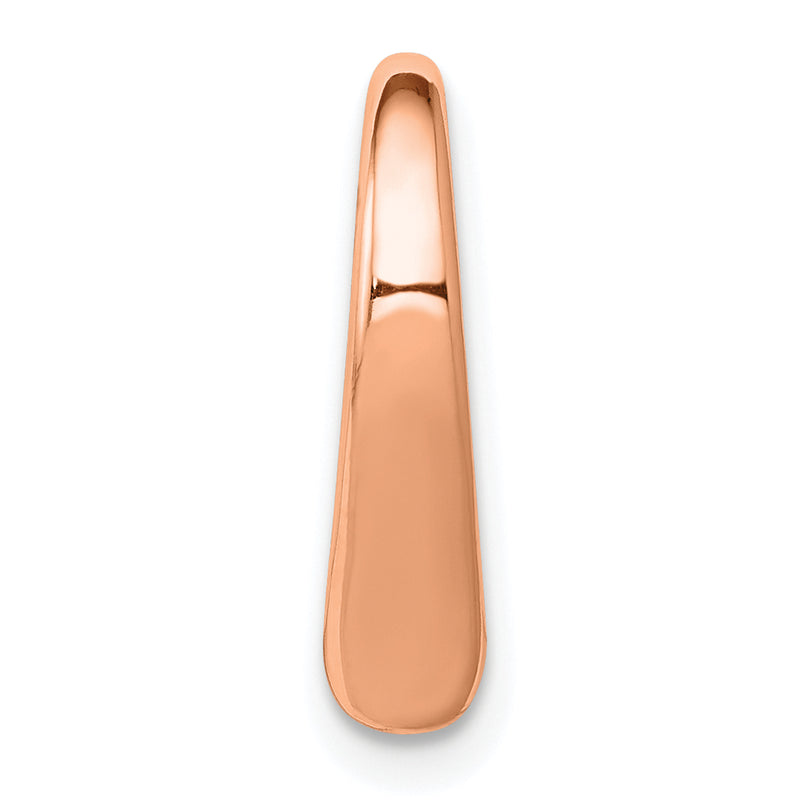 10K Rose Gold 10K Polished Heart Chain Slide