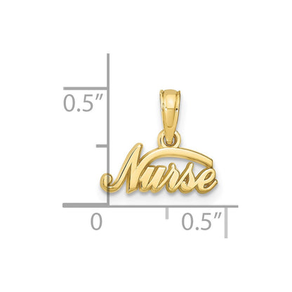 10K Yellow Gold 10K Nurse Pendant