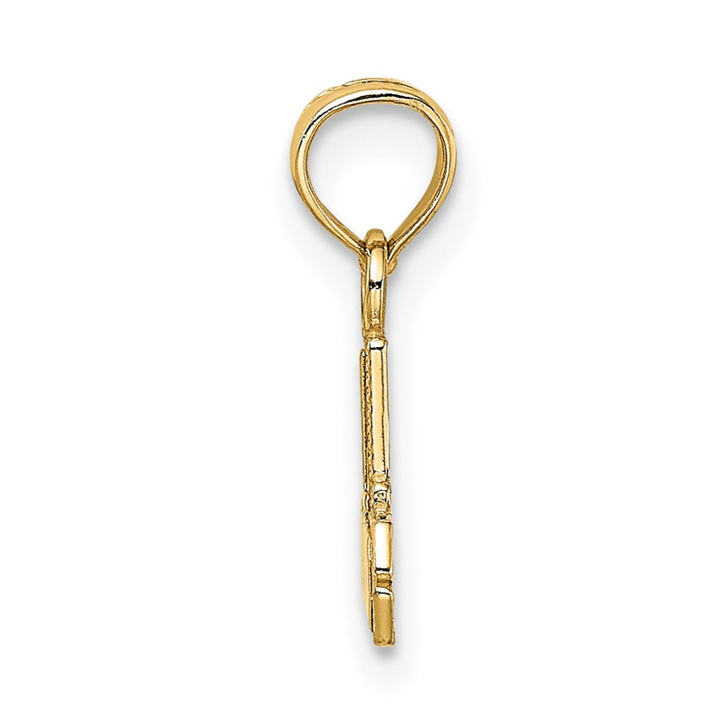 10K Yellow Gold 10K #1 Nurse Pendant