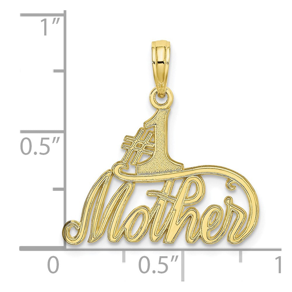 10K Yellow Gold 10K #1 Mother Pendant