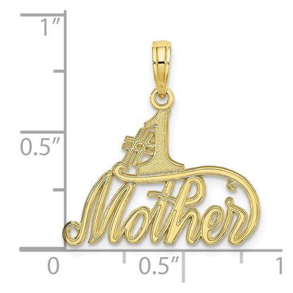 10K Yellow Gold 10K #1 Mother Pendant