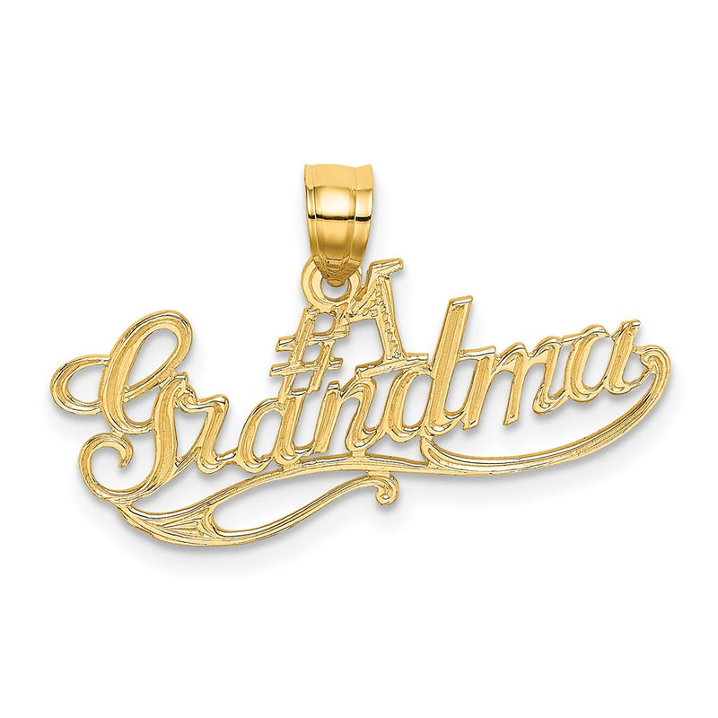 10K Yellow Gold 10K #1 Grandma Pendant