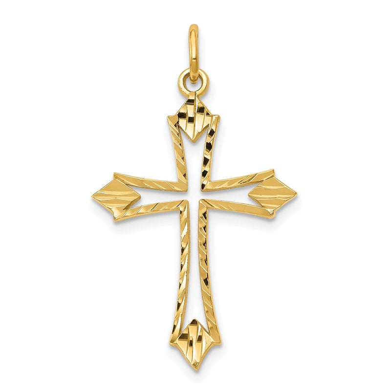 10k Yellow Gold Cross Charm