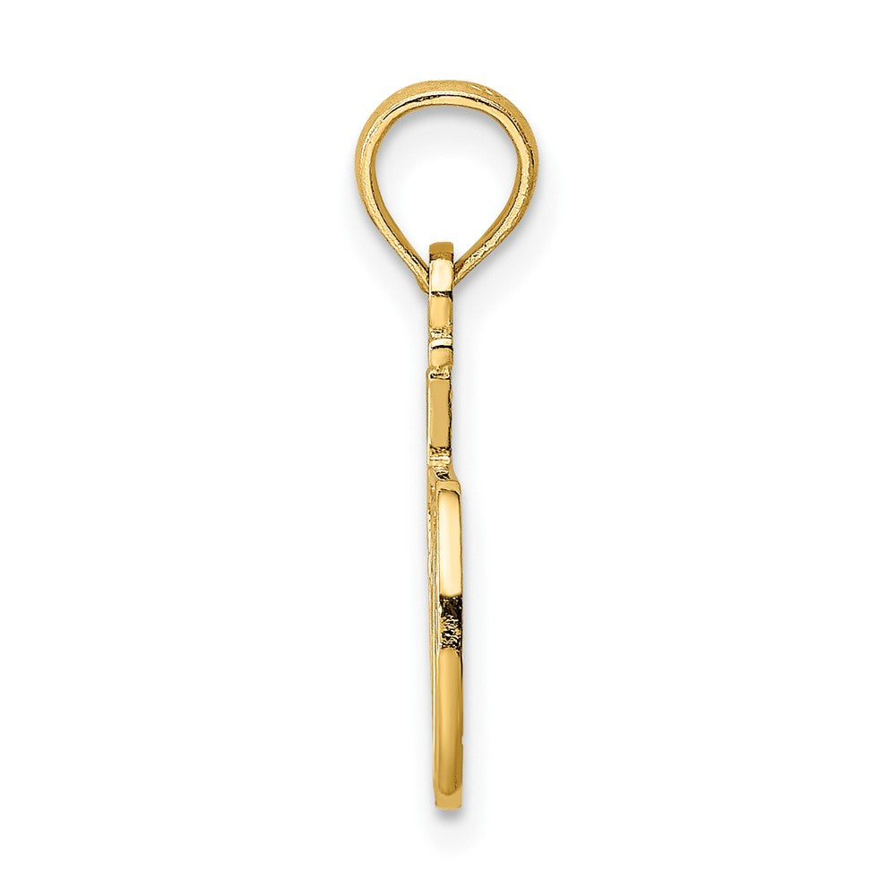 10K Yellow Gold 10K #1 Dad Pendant