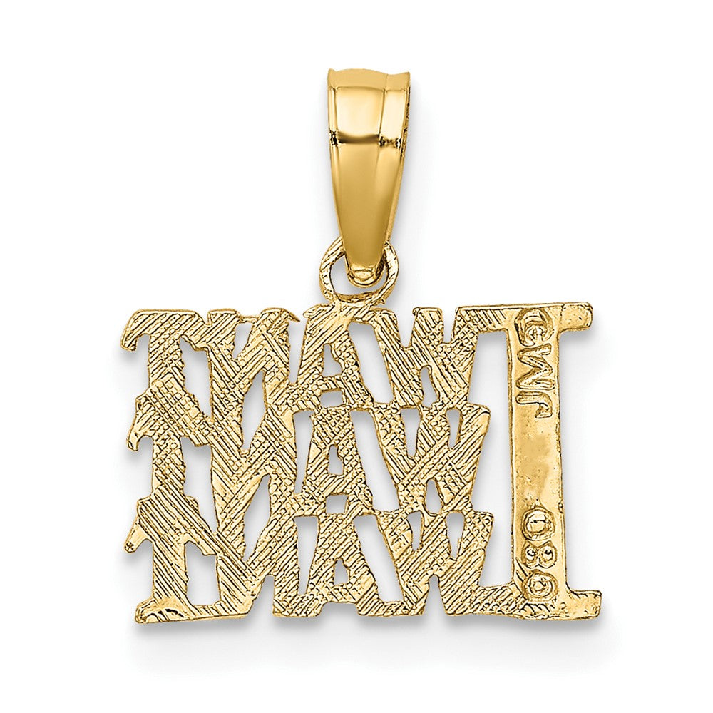10K Yellow Gold 10K I Want Charm