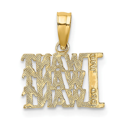 10K Yellow Gold 10K I Want Charm