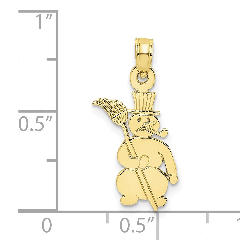 10K Yellow Gold 10K Polished Snowman Pendant