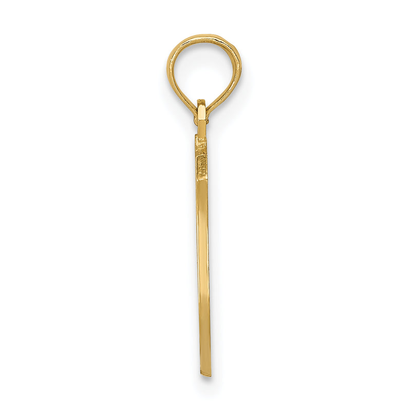 10K Yellow Gold Police Badge Pendant