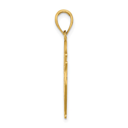 10K Yellow Gold Vfd Ladies Aux Shield Charm