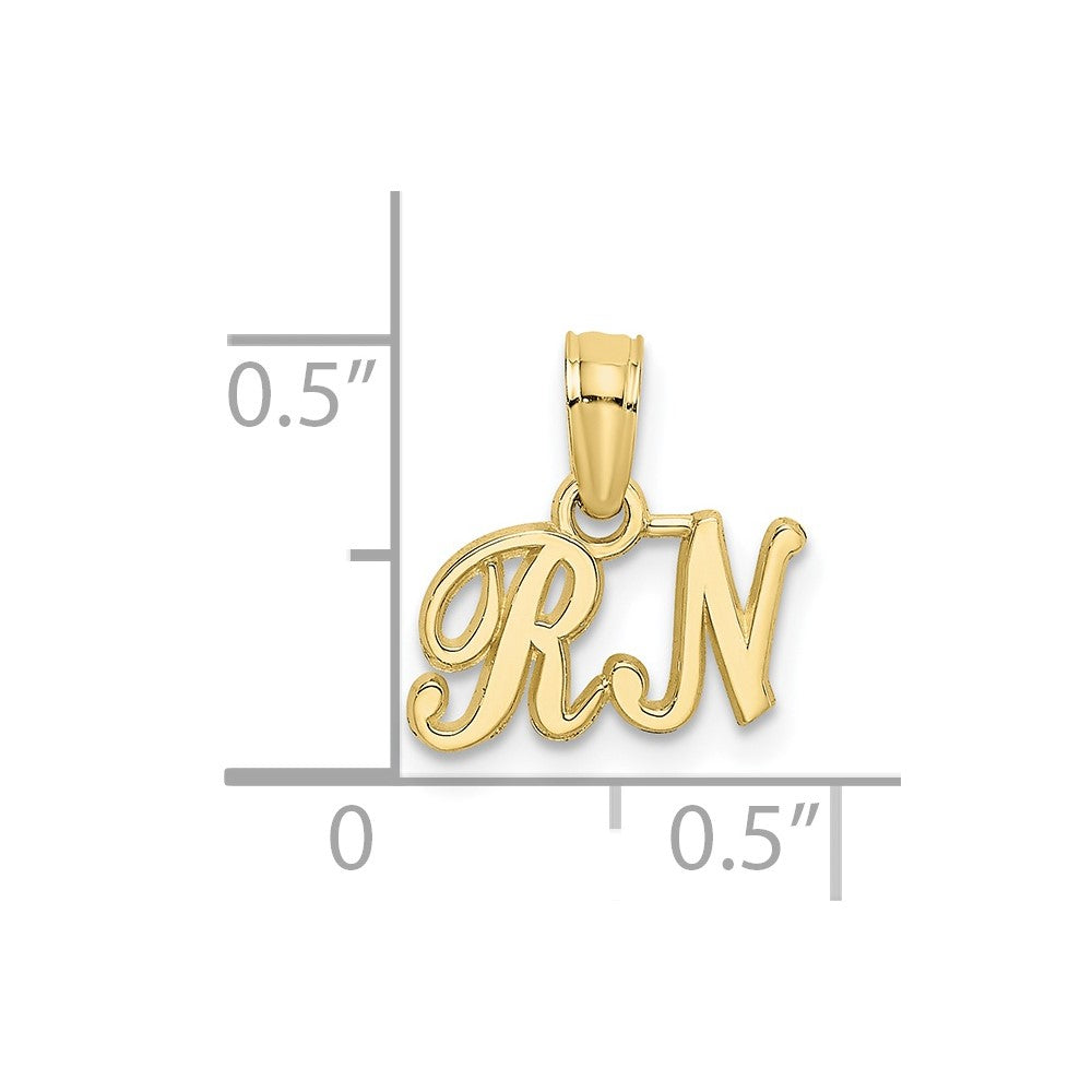 10K Yellow Gold 10K Rn Pendant