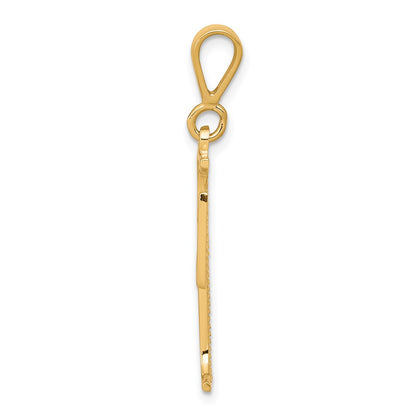 10k Yellow Gold Cross Charm