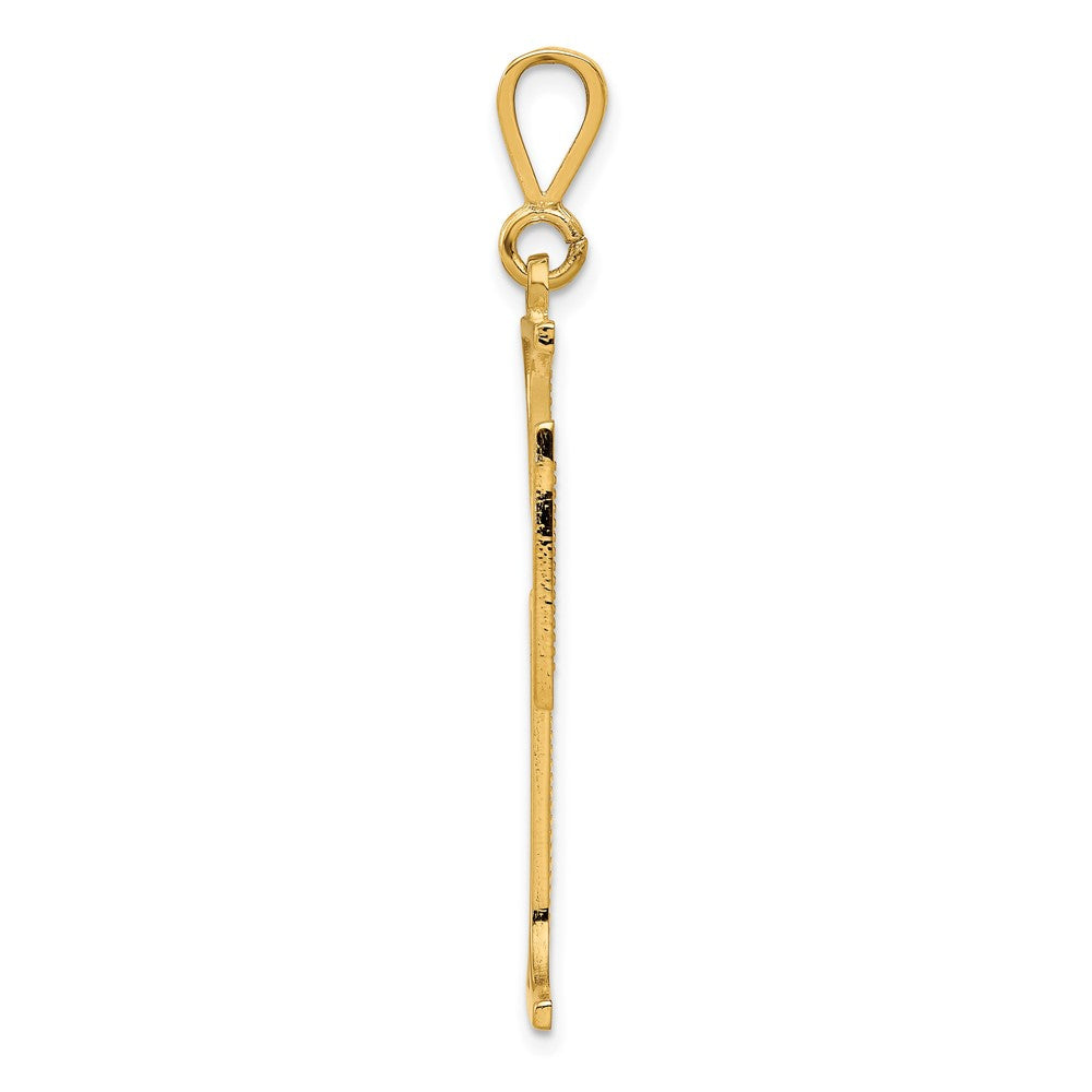10K Yellow Gold Cross Charm