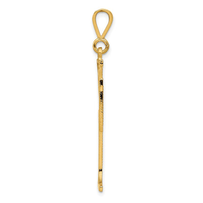 10K Yellow Gold Cross Charm
