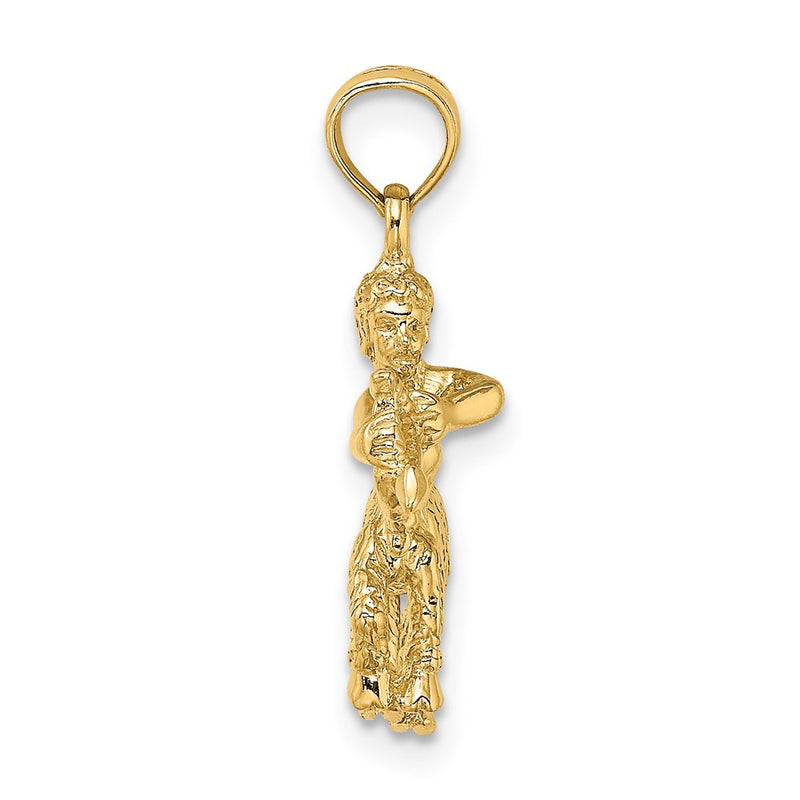 10K Yellow Gold 10K 3-D Sagittarius Zodiac Pendant