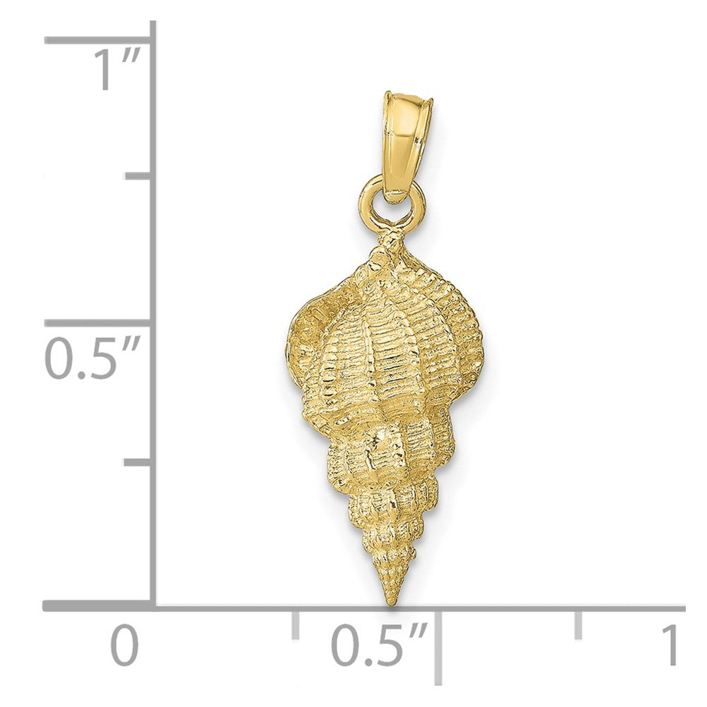 10K Yellow Gold Conch Shell Pendant