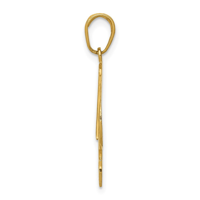 10K Yellow Gold Pelican Pendant