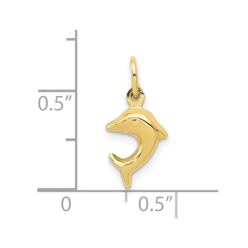 10K Yellow Gold Dolphin Charm