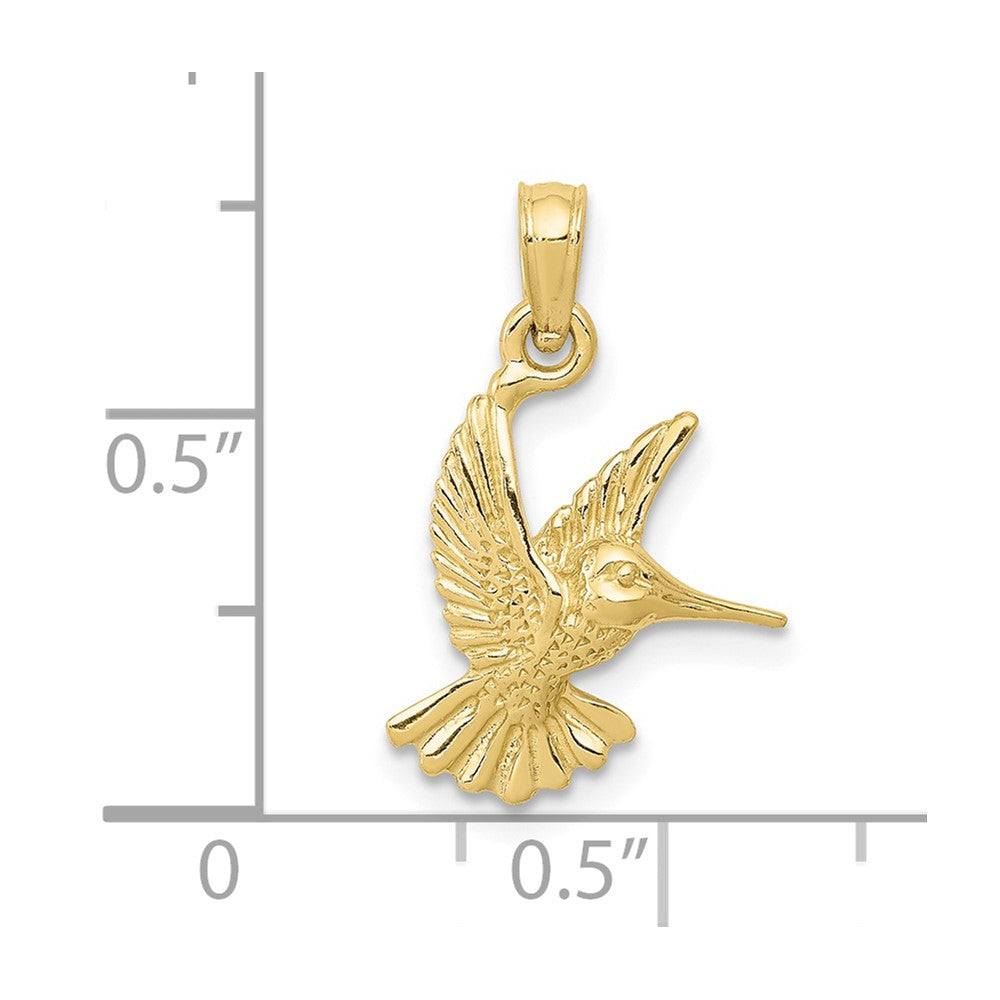 10K Yellow Gold Hummingbird Charm