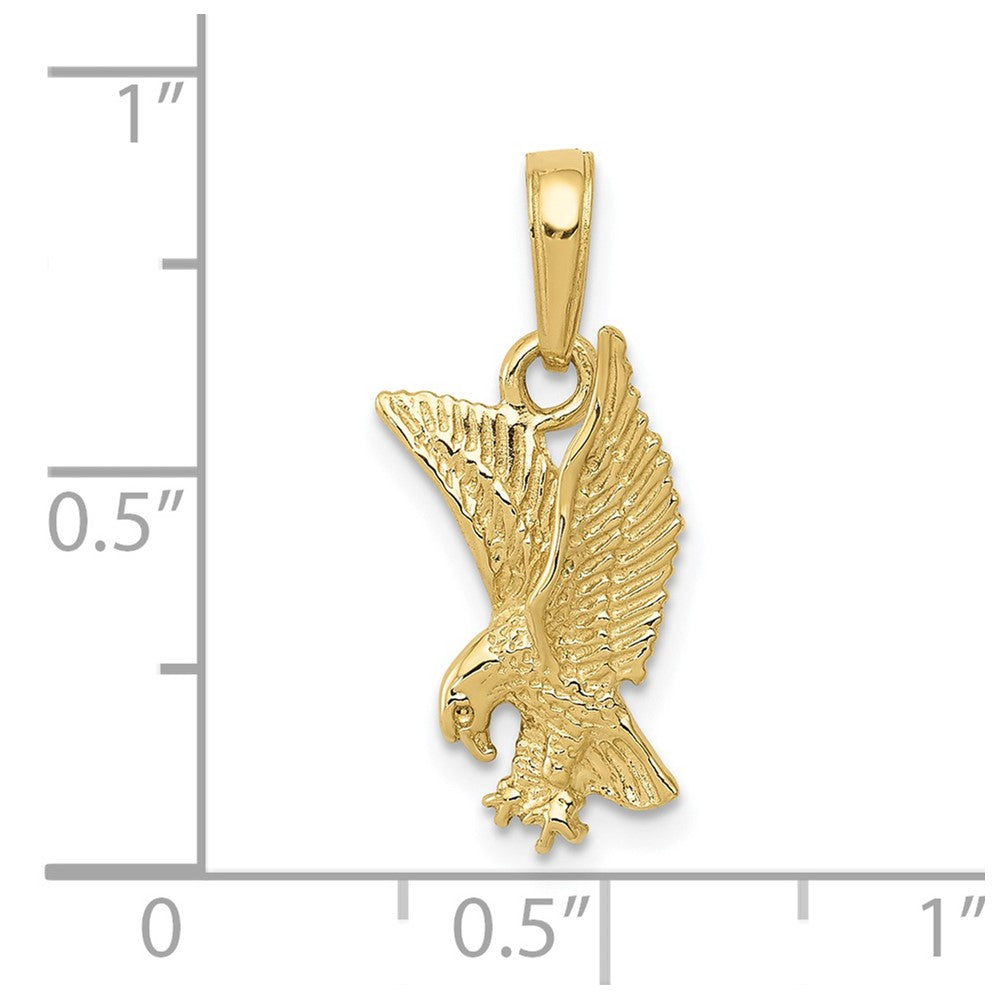 10K Yellow Gold 10K Eagle Landing Pendant
